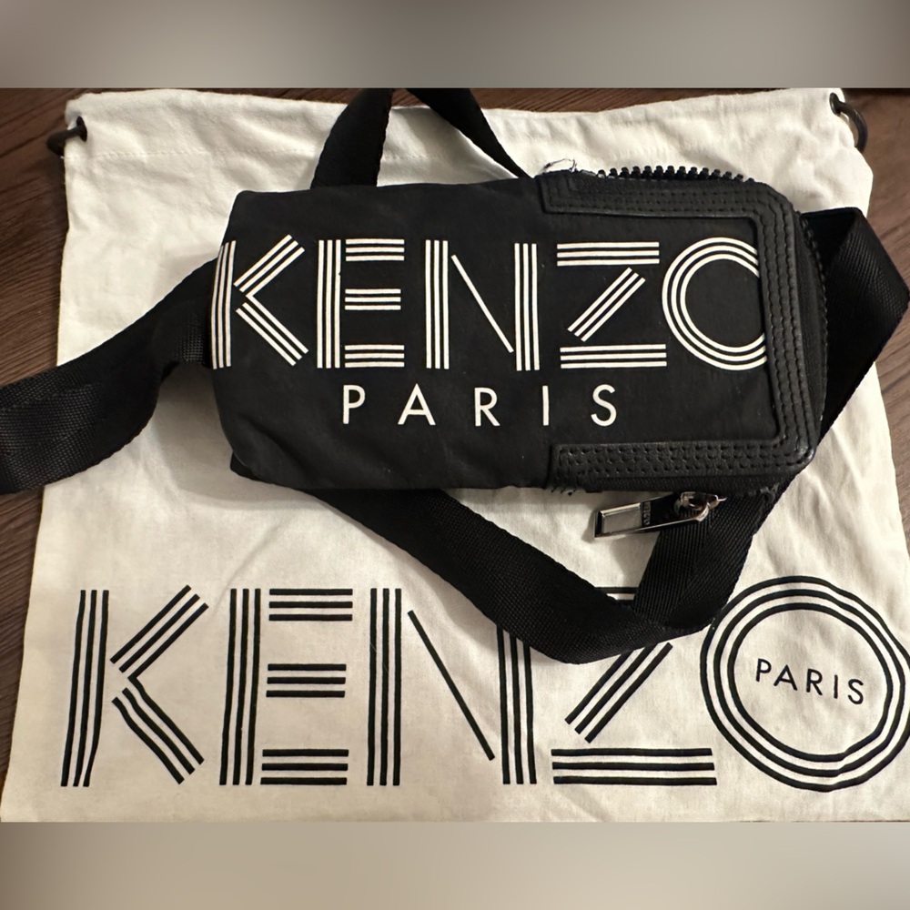 Kenzo Black and White Phone and card wallet Bag - Picture 2 of 5